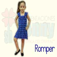 vestido romper azul